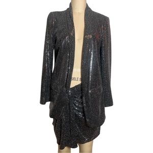 Sequin Blazer and Skirt Co-Ords